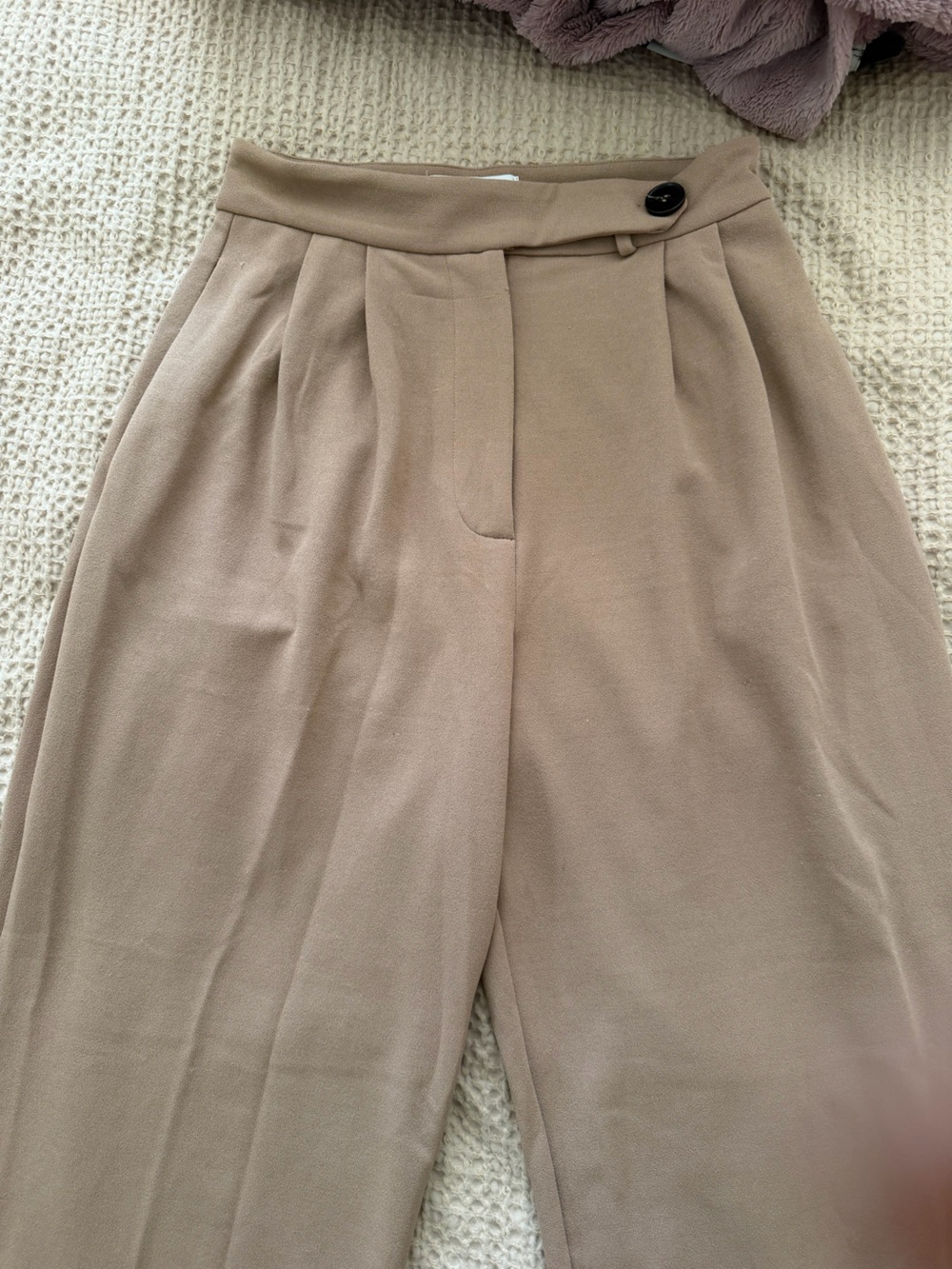 Taupe Wide-Leg Women's Jumpsuit Pants